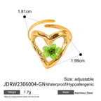 18K Gold Jelly Flower Statement Ring