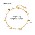 18K Gold Sunbeam Dainty Chain Anklet