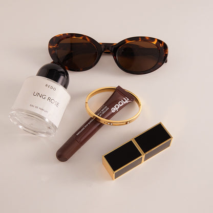 18K Gold Legacy Tennis Paper Clip Chain Emerald Eternity Bangle Bracelet Stack