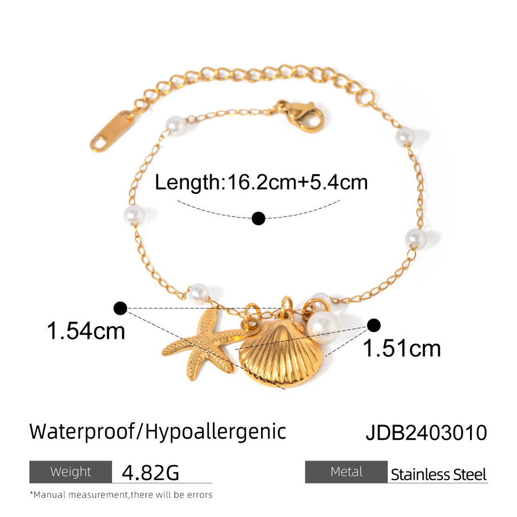 18K Gold Summer Charm Bracelet