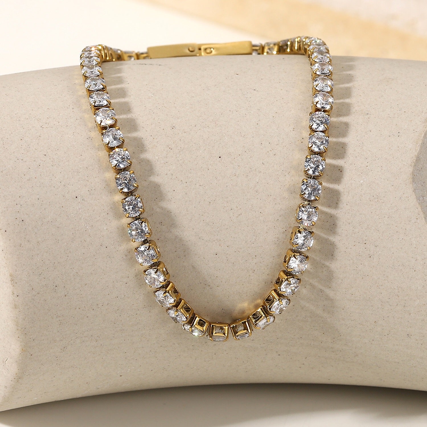 18K Gold Tennis Bracelet