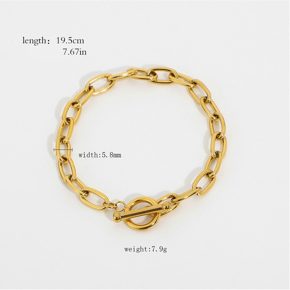 18K Gold Waterproof Pink Butterfly Trendy Hand Jewelry Chain Bracelet