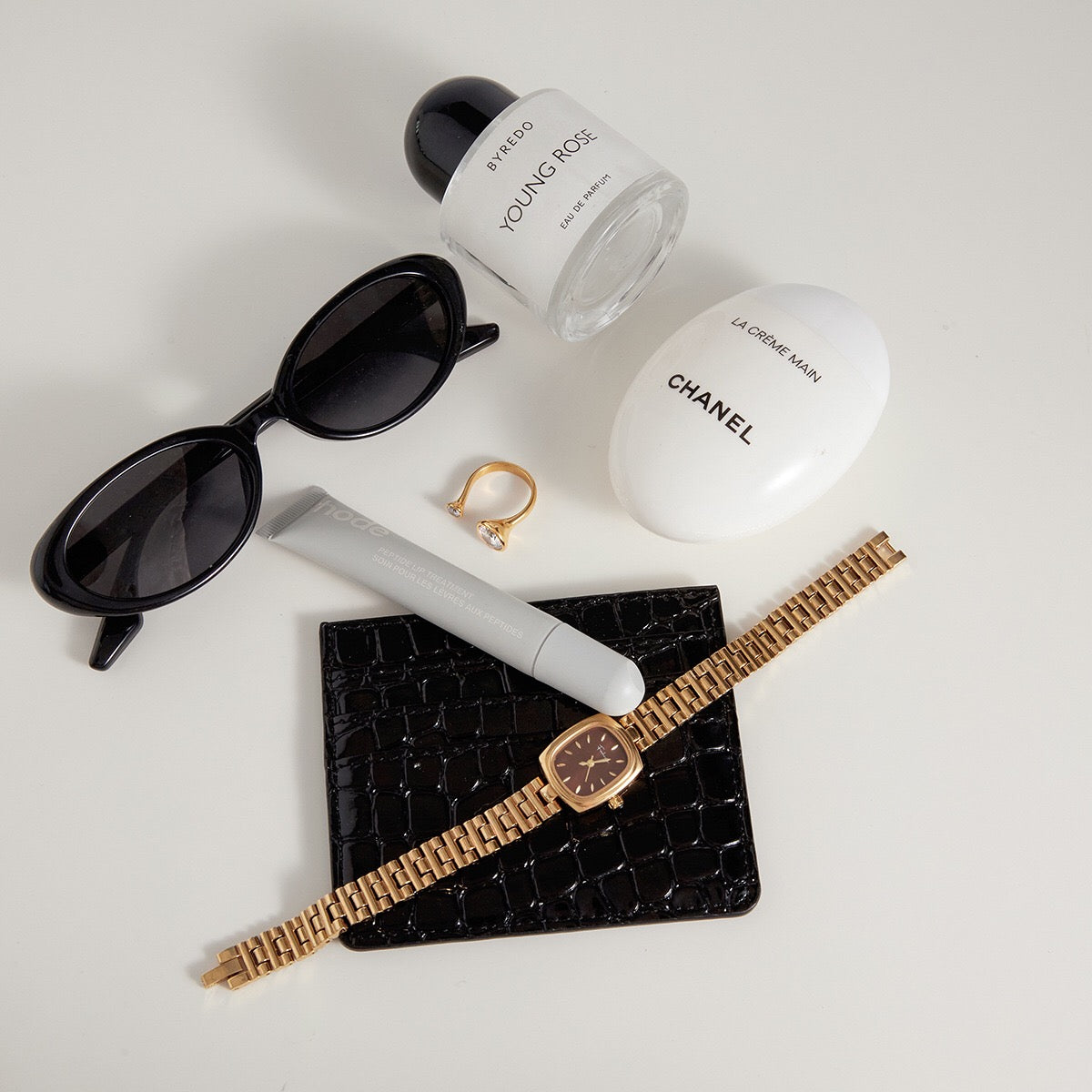 18K Gold Radiant Bezel Cocktail Statement Cuff Ring