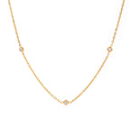 18K Gold Stardust Dainty Chain Necklace