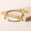 18K Gold Pearl Beaded Bracelet