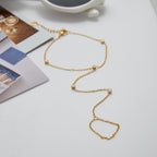 18K Gold Waterproof Simple Elegant Hand Chain Bracelet