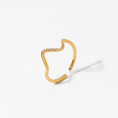 18K Gold Minimalist Chic Ring