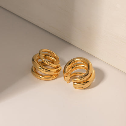 18K Gold Statement Ear Cuffs