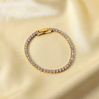 18K Gold Tennis Bracelet