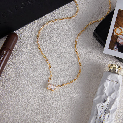 18K Gold Perfect Match Pendant Rope Chain Necklace Set