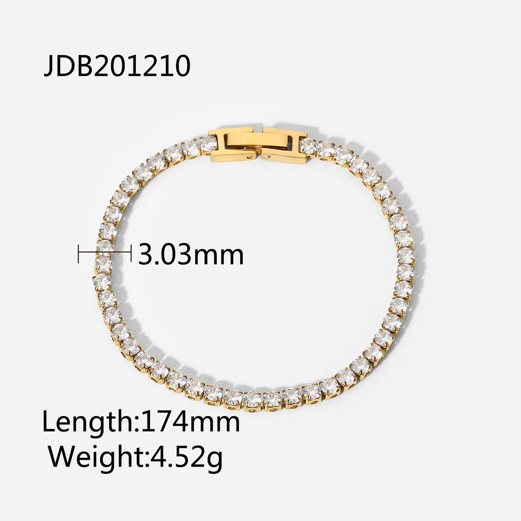 18K Gold Tennis Bracelet