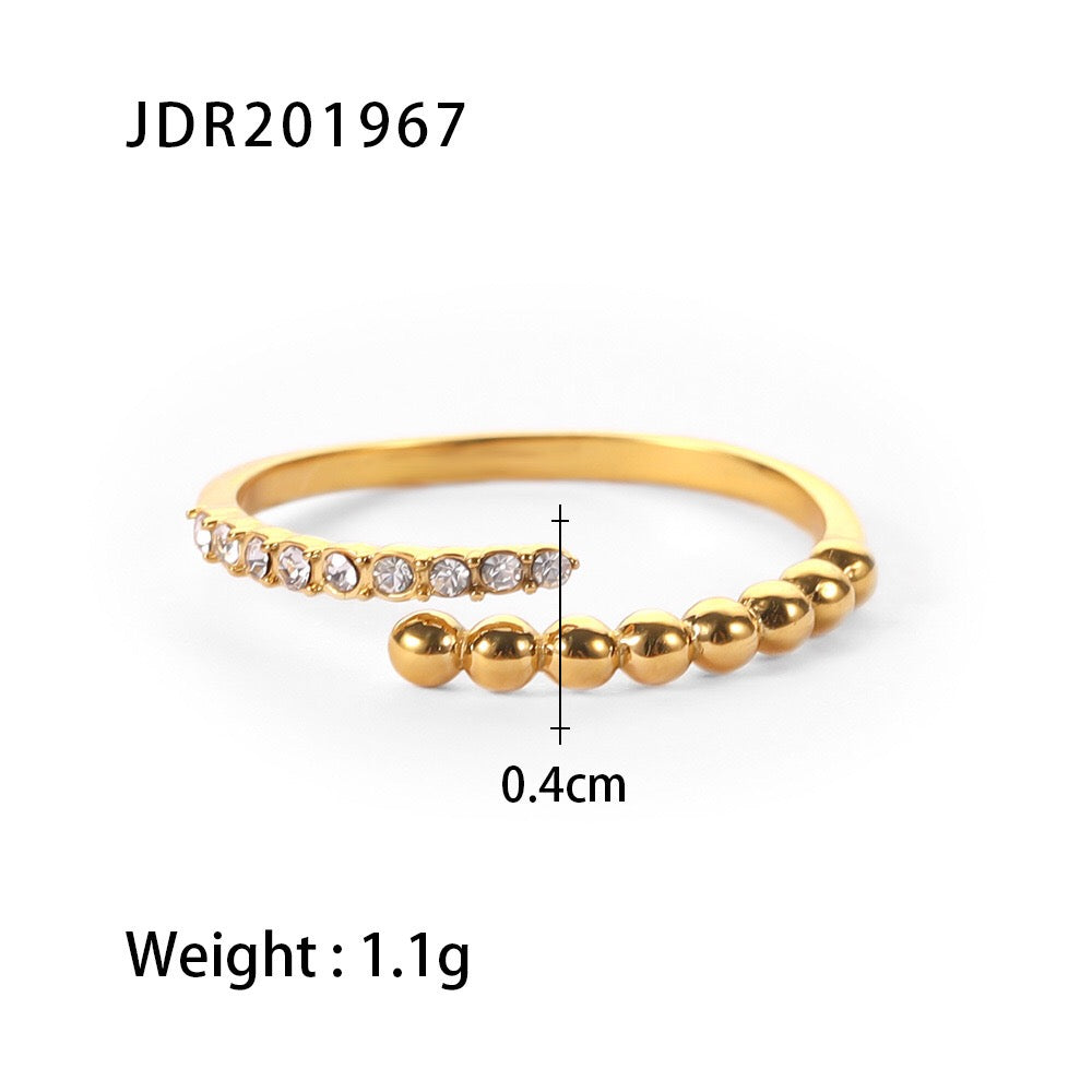 18K Gold Minimalist Stacking Ring