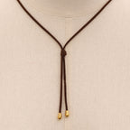 18K Gold Free Flow Geometric Statement Pendant Necklace