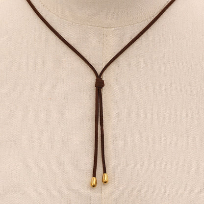 18K Gold Free Flow Geometric Statement Pendant Necklace