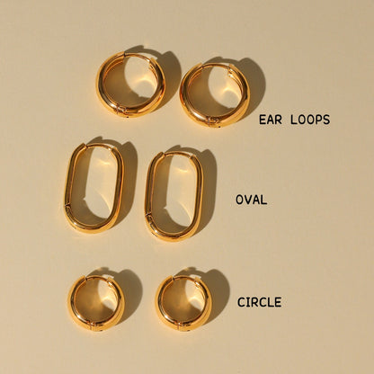 18K Gold Essential Everyday Small Hoop Huggie Earrings