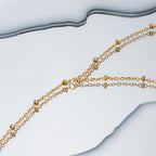 18K Gold Waterproof Minimalist Hand Chain Bracelet