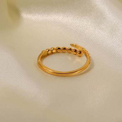 18K Gold Minimalist Stacking Ring