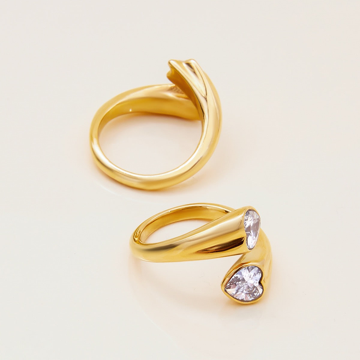 18K Gold Shooting Star Bejeweled Statement Ring