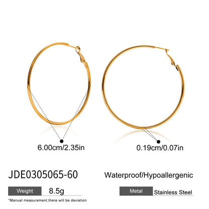18K Gold and Silver Minimalist Essential Hoop Huggie Earrings