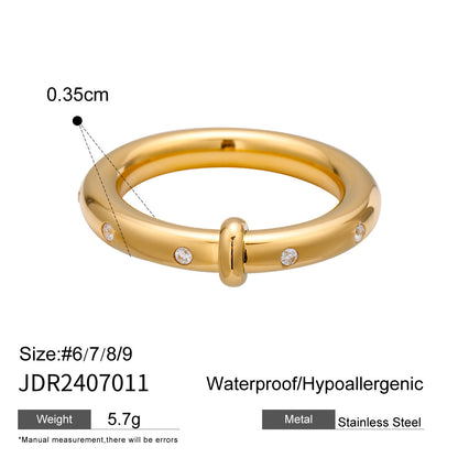 18K Gold Chic Band Ring