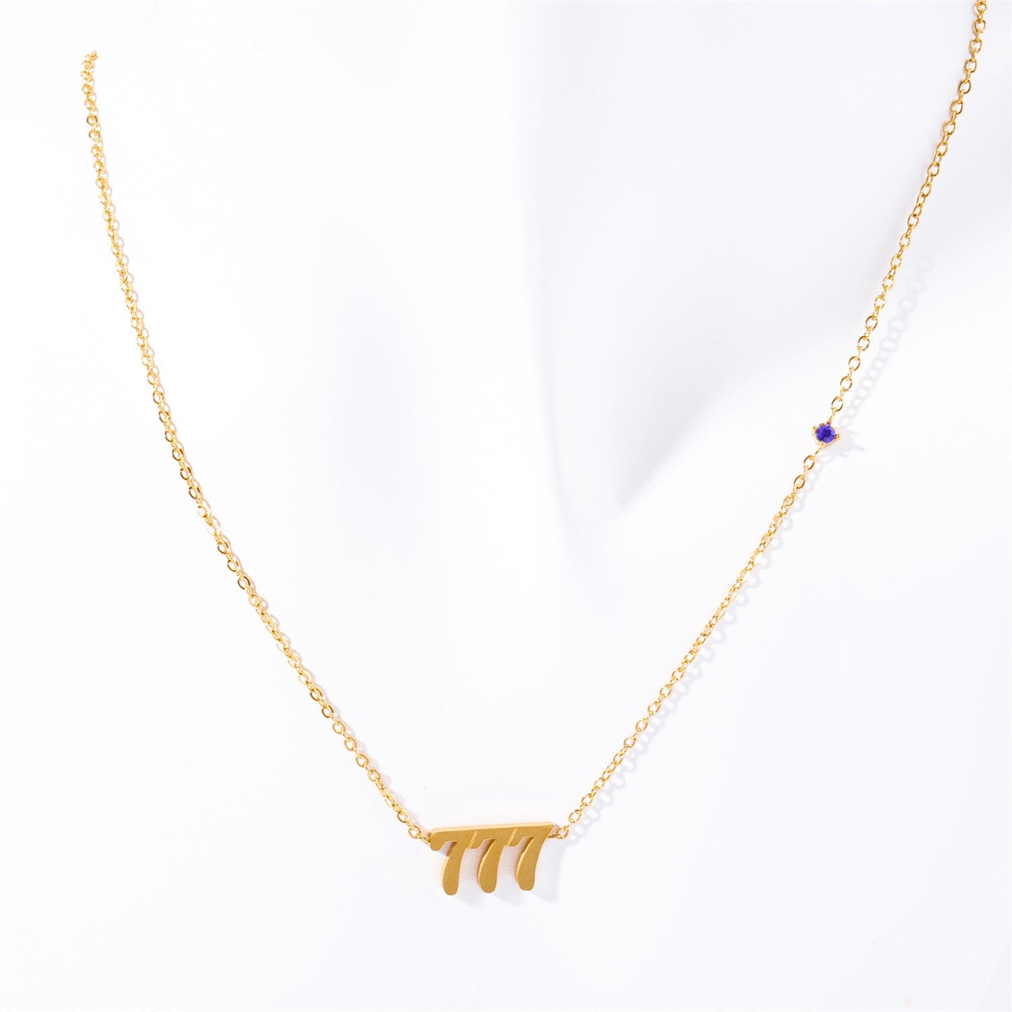 18K Gold Angel Numbers Choker Necklace