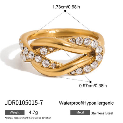 18K Gold Infinite Ties Statement Knot Ring