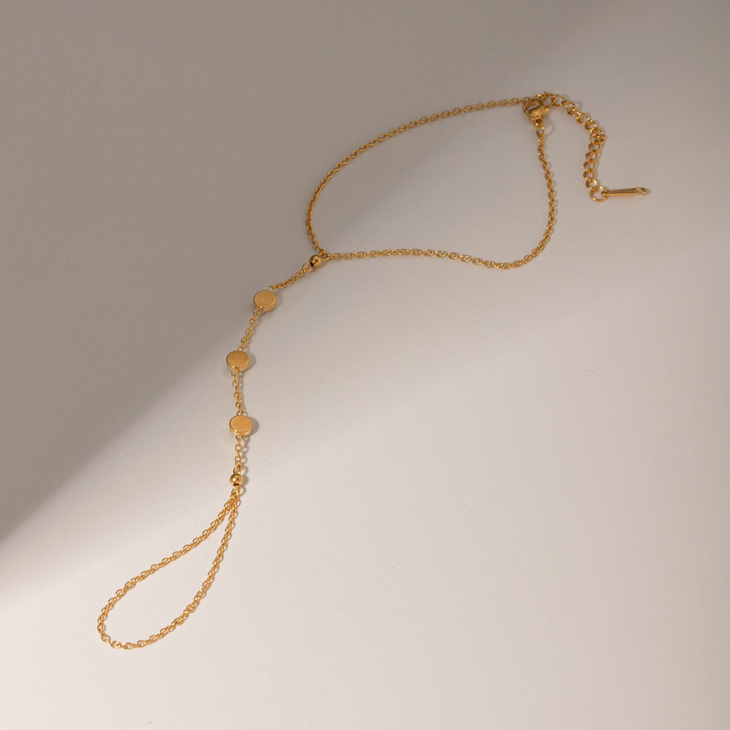 18K Gold Waterproof Starry Hand Chain Bracelet