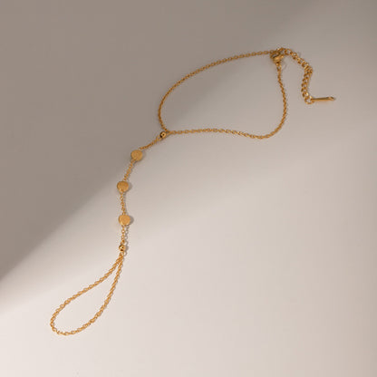 18K Gold Waterproof Starry Hand Chain Bracelet