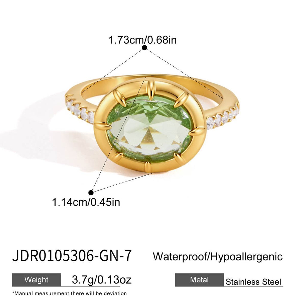 18K Gold The Showstoppers Color Gem Statement Cocktail Ring