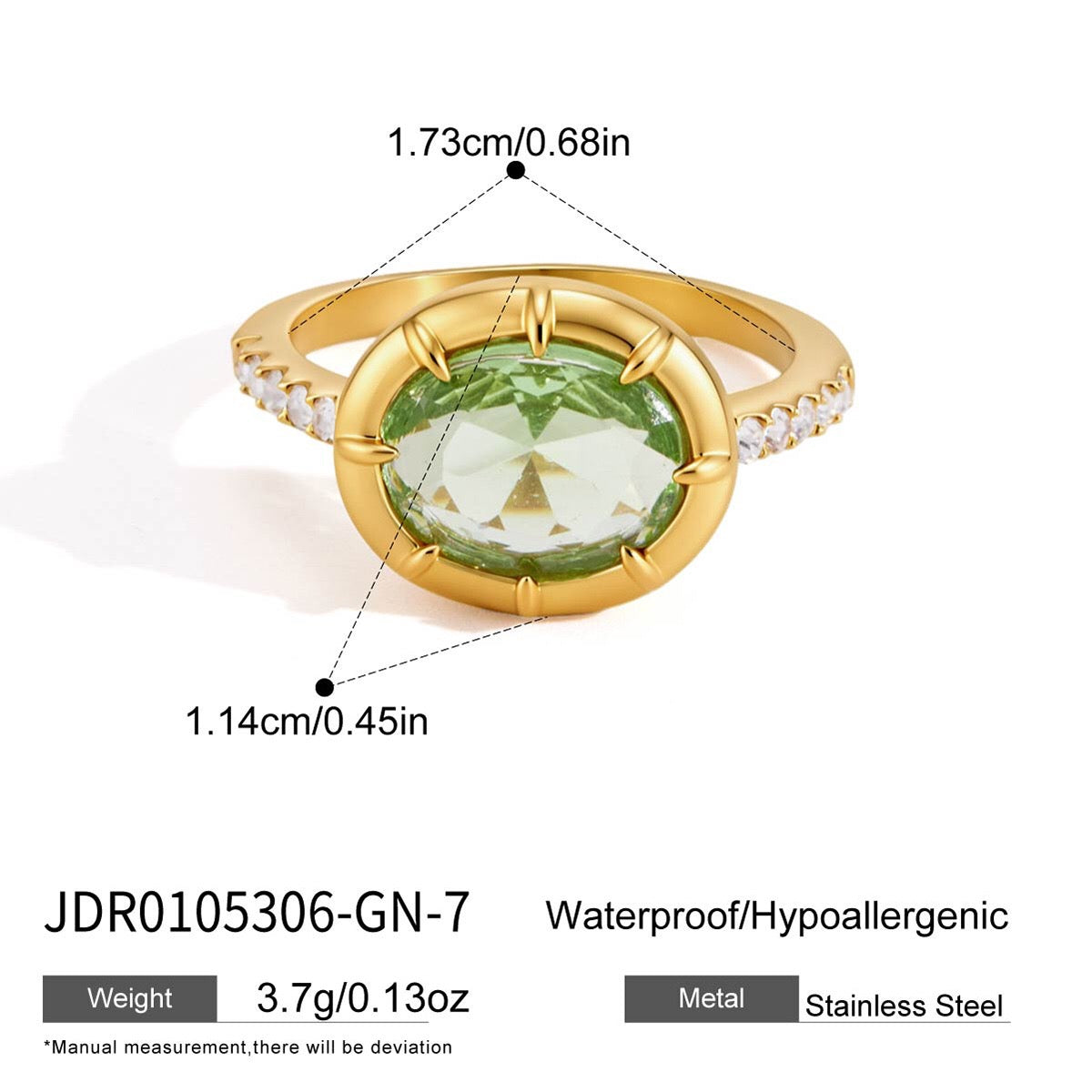 18K Gold The Showstoppers Color Gem Statement Cocktail Ring