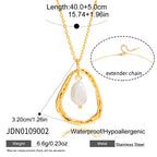 18K Gold Pearl Whisper Dainty Pendant Necklace
