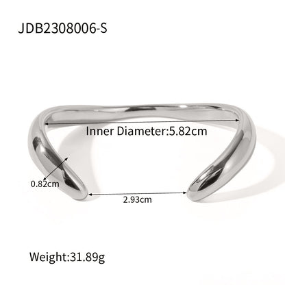 18K Gold Radiance Statement Cuff Bangle Bracelet