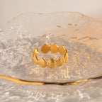 18K Gold Seashell Band Ring