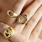 18K Gold Ocean Kissed Bubble Ring