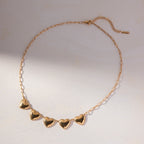 18K Gold Heart Full of Love Pendant Necklace