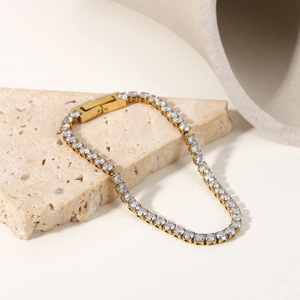 18K Gold Tennis Bracelet
