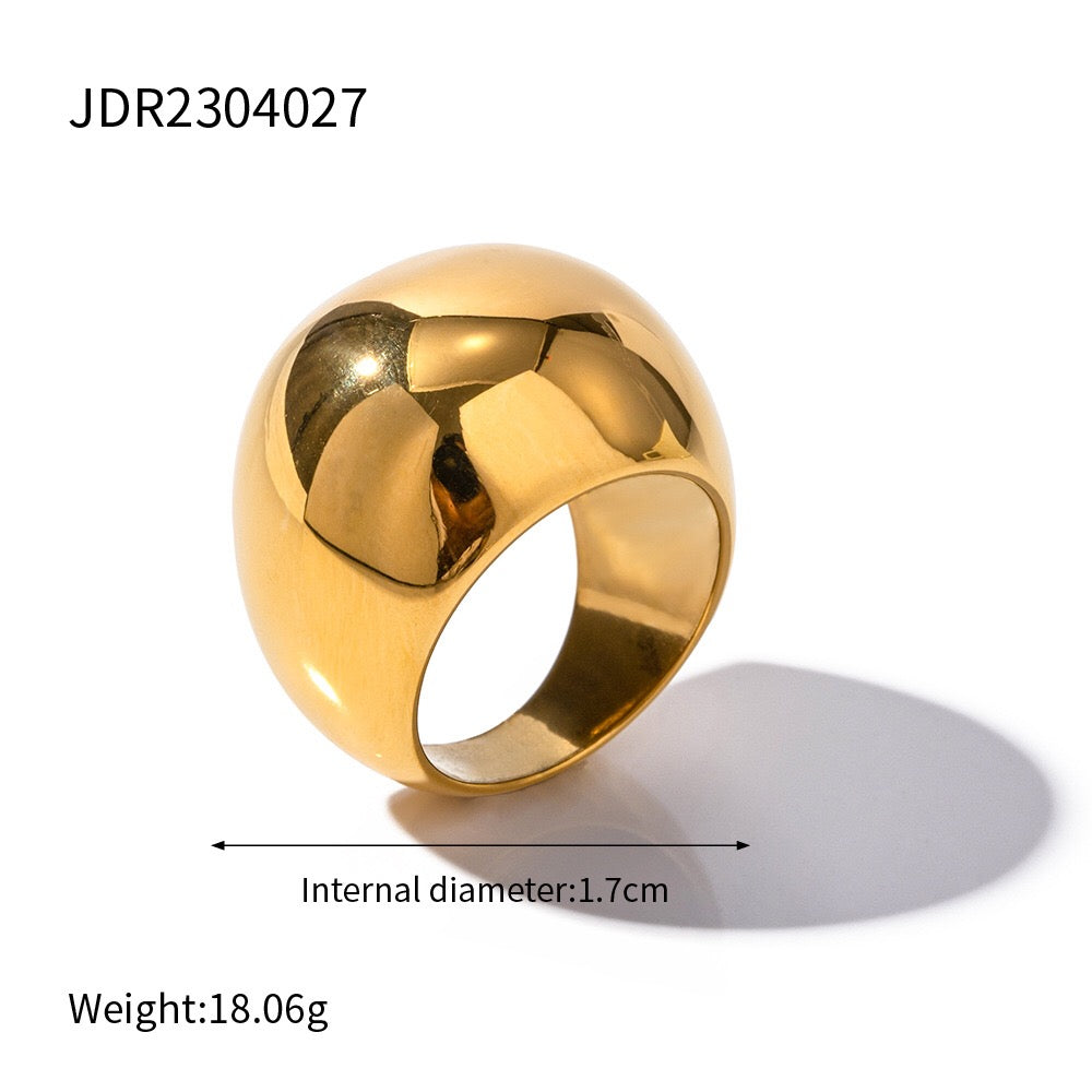 18K Gold Prima Dome Statement Ring