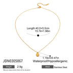 18K Gold Cascading Sun Pedant Paperclip Chain Layered Necklace Set