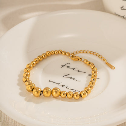 18K Gold Essential Beaded Bracelet