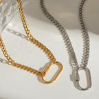 18K Gold Hooking Up Chain Charm Necklace Base