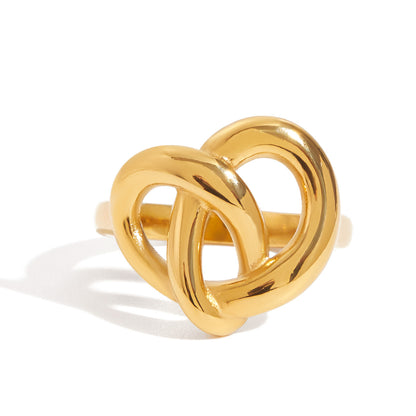 18K Gold Pretzel Statement Ring