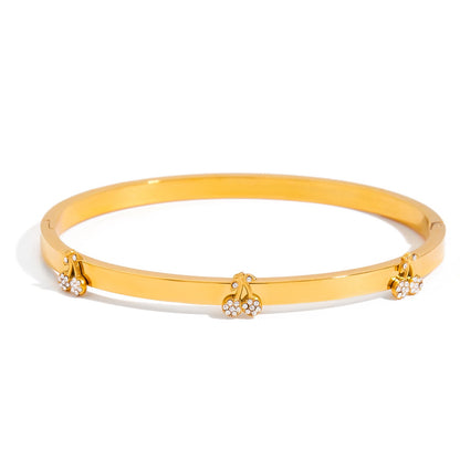 18K Gold Waterproof Delicate Heart Hand Chain Bracelet