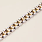 18K Gold Main Character Bling Watch Band Chain Bracelet