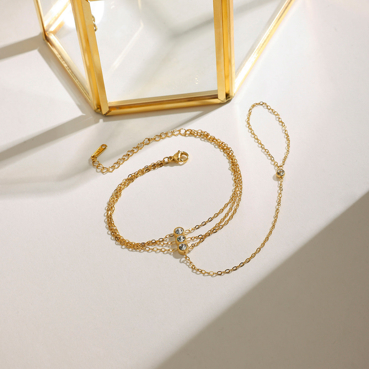 18K Gold Waterproof Royal Princess Hand Chain Bracelet