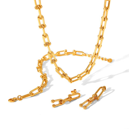 18K Gold Hardware Chunky Chain Necklace
