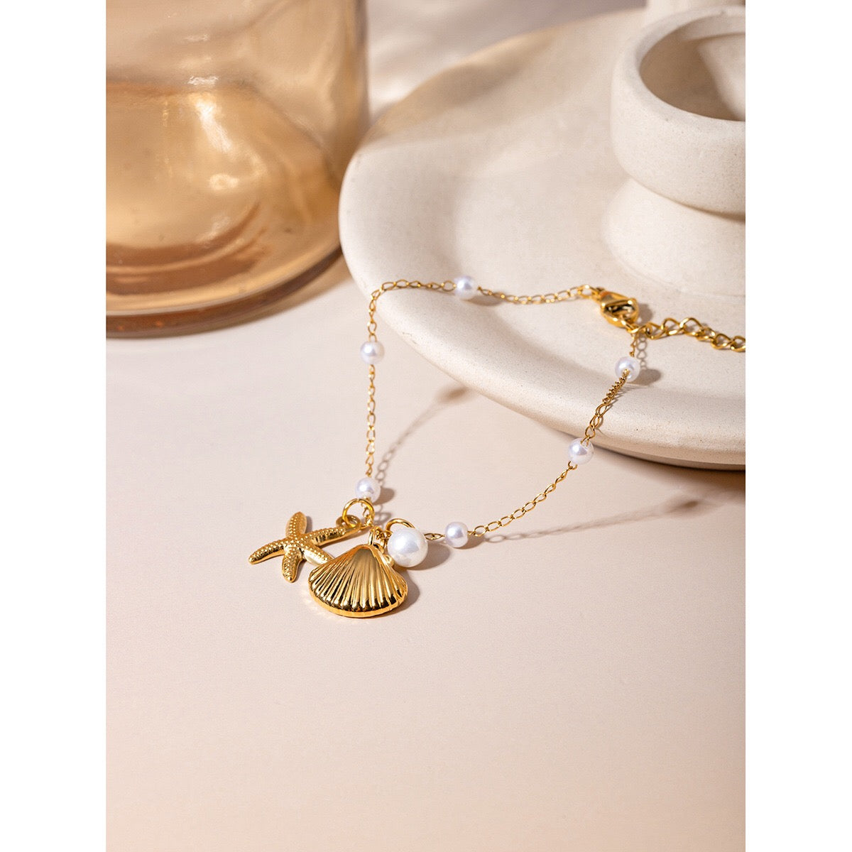 18K Gold Summer Charm Bracelet