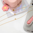 18K Gold Soft Spark Dainty Chain Layered Necklace Set