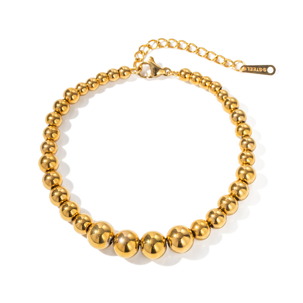 18K Gold Essential Beaded Bracelet