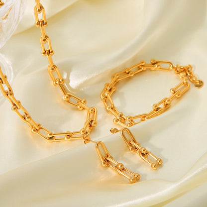 18K Gold Hardware Chunky Chain Necklace