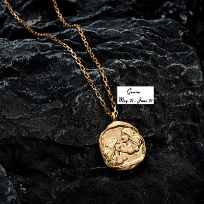 18K Gold Renaissance Zodia Pendant Necklace